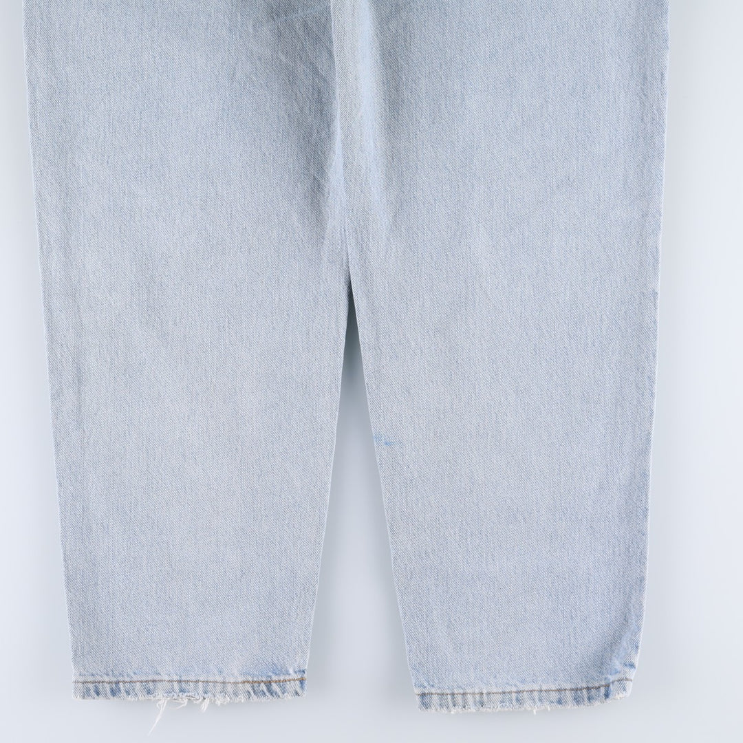1990'S Levi's 560 Relaxed Fit Tapered Leg, Made in USA, Vintage cotton blue type Vintage Second Hand