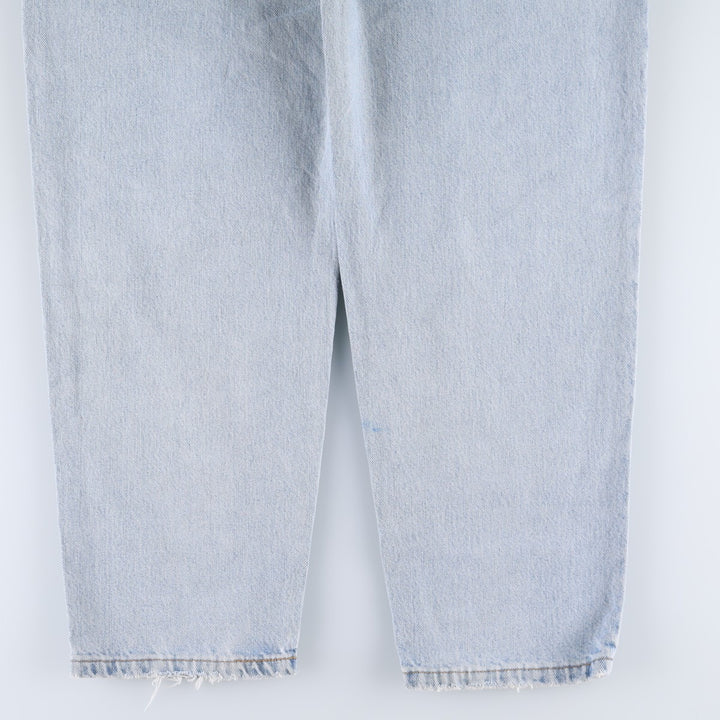 1990'S Levi's 560 Relaxed Fit Tapered Leg, Made in USA, Vintage cotton blue type Vintage Second Hand