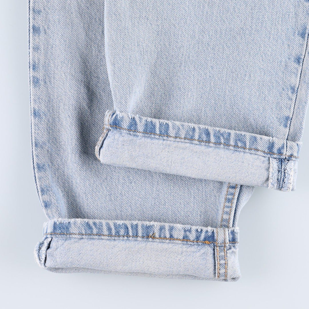 1990'S Levi's 560 Relaxed Fit Tapered Leg, Made in USA, Vintage cotton blue type Vintage Second Hand