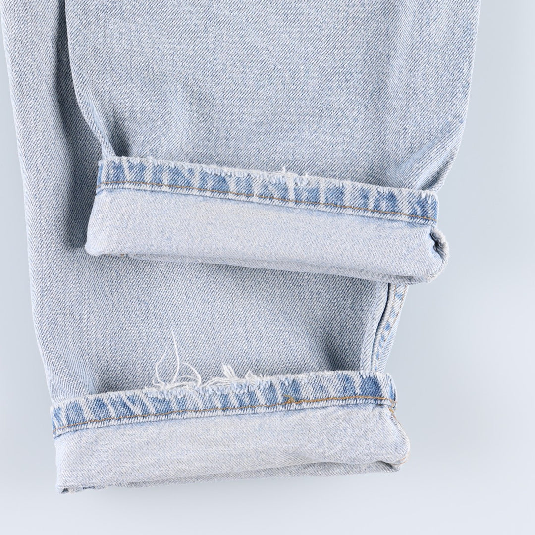 1990'S Levi's 560 Relaxed Fit Tapered Leg, Made in USA, Vintage cotton blue type Vintage Second Hand
