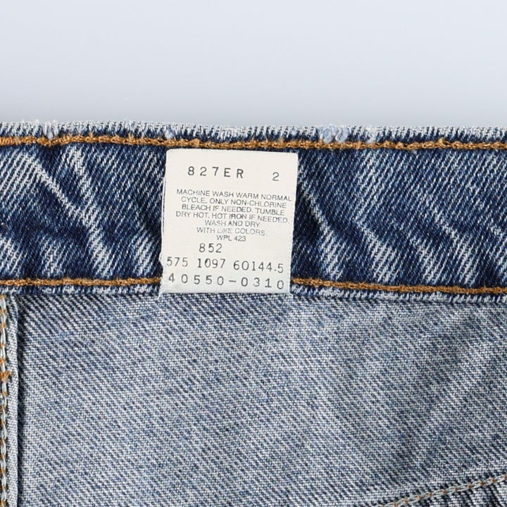 1990'S Levi's 560 Relaxed Fit Orange Tab Tapered Denim Pants, Made in USA, Men's W35 (approx.), Vintage cotton blue type Vintage Second Hand