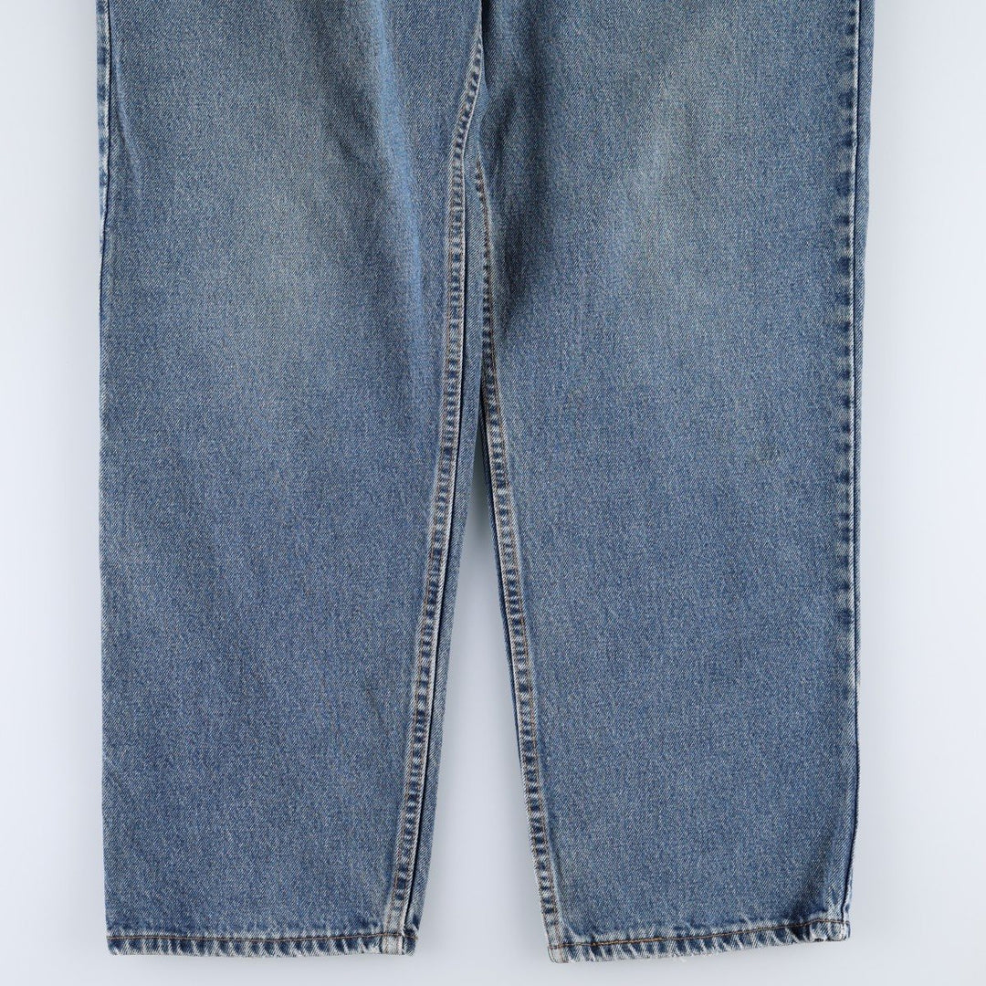 1990'S Levi's 560 Relaxed Fit Orange Tab Tapered Denim Pants, Made in USA, Men's W35 (approx.), Vintage cotton blue type Vintage Second Hand