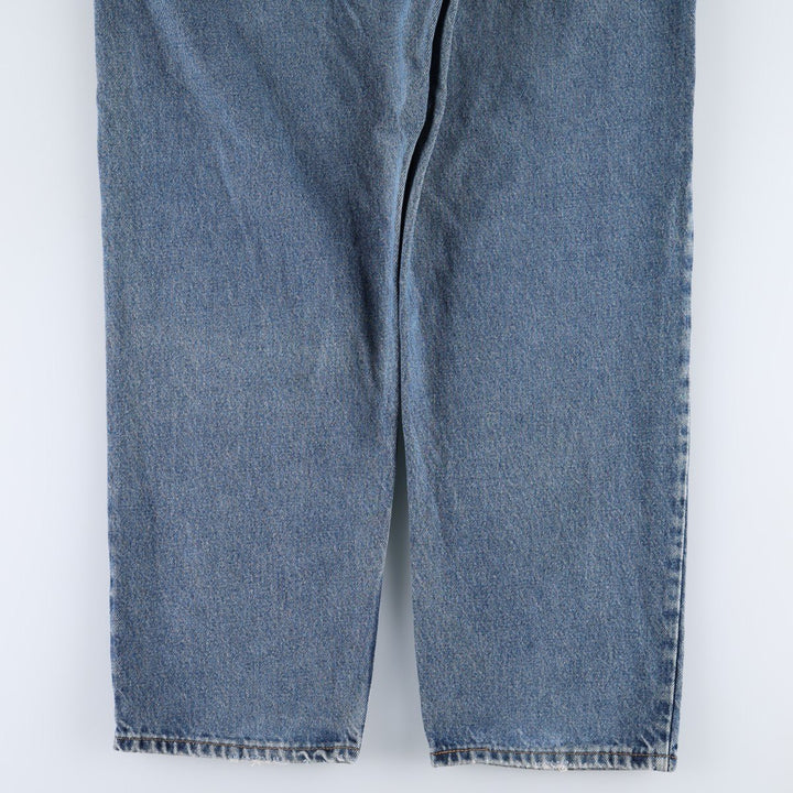 1990'S Levi's 560 Relaxed Fit Orange Tab Tapered Denim Pants, Made in USA, Men's W35 (approx.), Vintage cotton blue type Vintage Second Hand