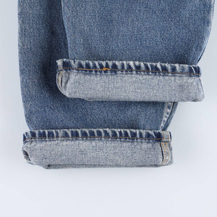1990'S Levi's 560 Relaxed Fit Orange Tab Tapered Denim Pants, Made in USA, Men's W35 (approx.), Vintage cotton blue type Vintage Second Hand
