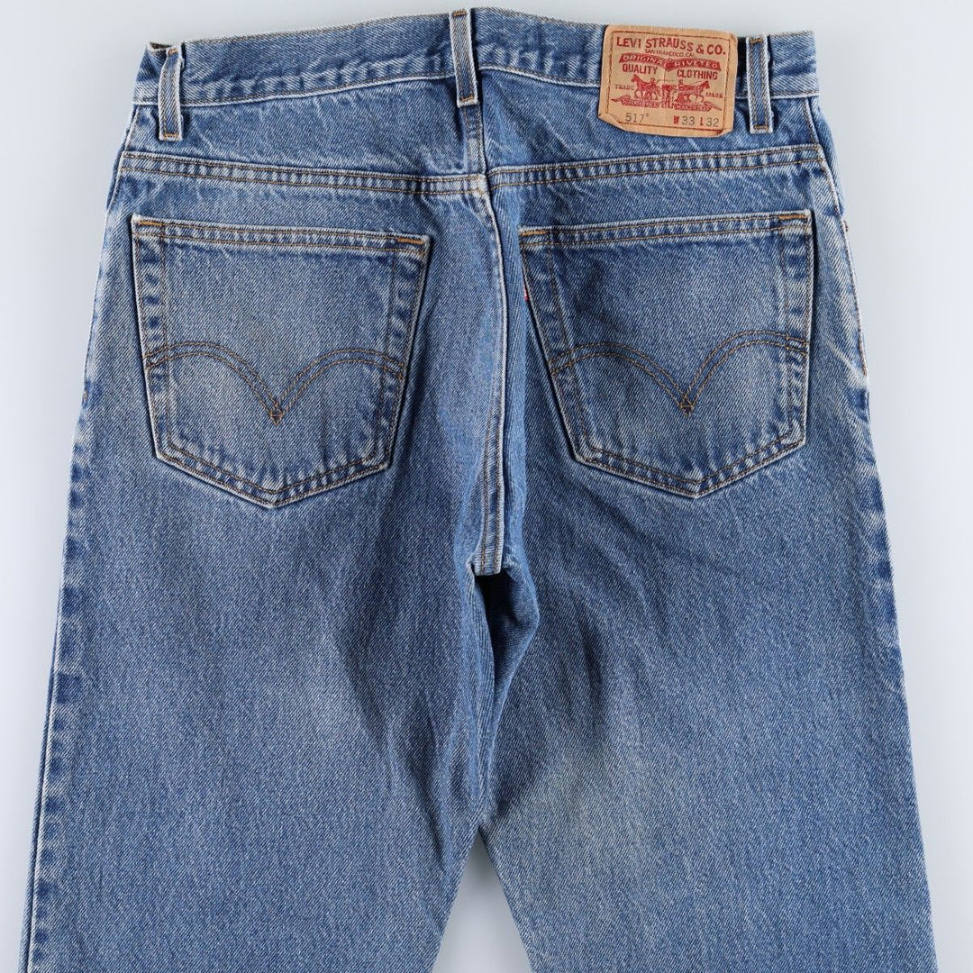 2000'S Levi's 517 Boot Cut Denim Pants, Men's Size W32 cotton blue type Vintage Second Hand