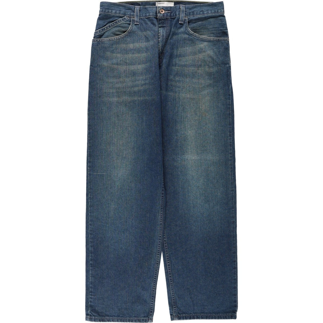 00'S Levi's SILVER TAB BAGGY tapered denim pants for men, size w31 cotton blue type Vintage Second Hand
