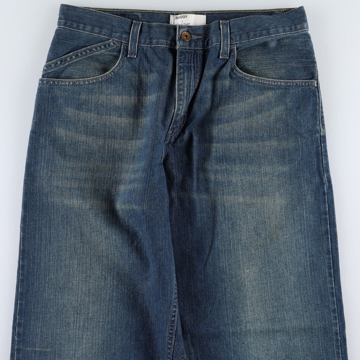 00'S Levi's SILVER TAB BAGGY tapered denim pants for men, size w31 cotton blue type Vintage Second Hand