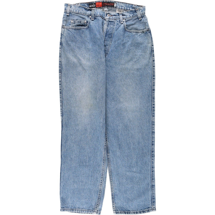 90'S Levi's Silver Tab Loose Tapered Denim Pants, Made in USA, Men's, Size W33, Vintage cotton blue type Vintage Second Hand