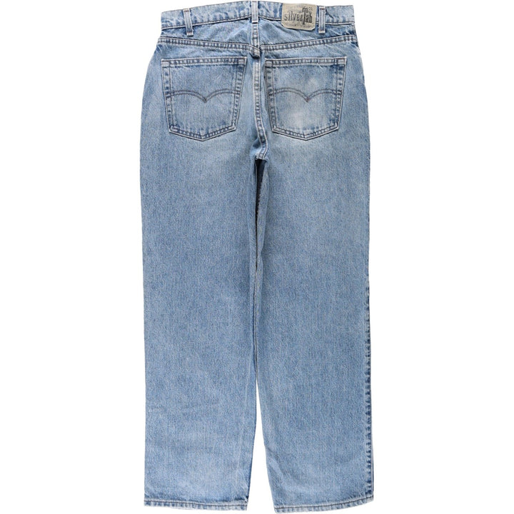 90'S Levi's Silver Tab Loose Tapered Denim Pants, Made in USA, Men's, Size W33, Vintage cotton blue type Vintage Second Hand
