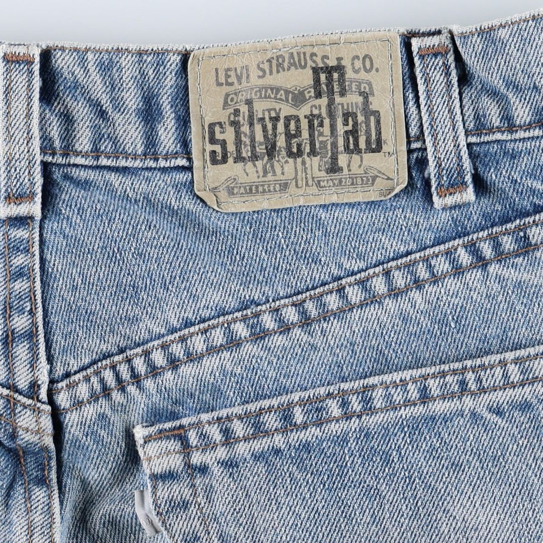90'S Levi's Silver Tab Loose Tapered Denim Pants, Made in USA, Men's, Size W33, Vintage cotton blue type Vintage Second Hand
