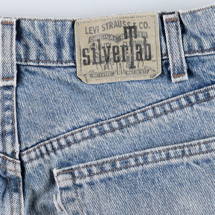 90'S Levi's Silver Tab Loose Tapered Denim Pants, Made in USA, Men's, Size W33, Vintage cotton blue type Vintage Second Hand