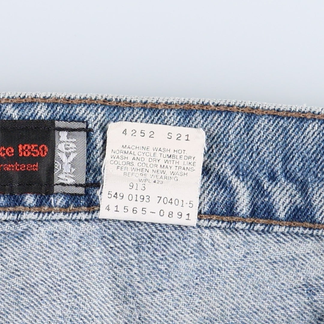 90'S Levi's Silver Tab Loose Tapered Denim Pants, Made in USA, Men's, Size W33, Vintage cotton blue type Vintage Second Hand