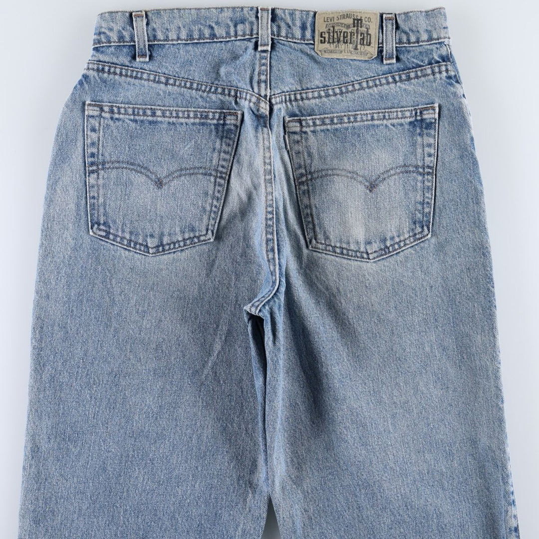 90'S Levi's Silver Tab Loose Tapered Denim Pants, Made in USA, Men's, Size W33, Vintage cotton blue type Vintage Second Hand
