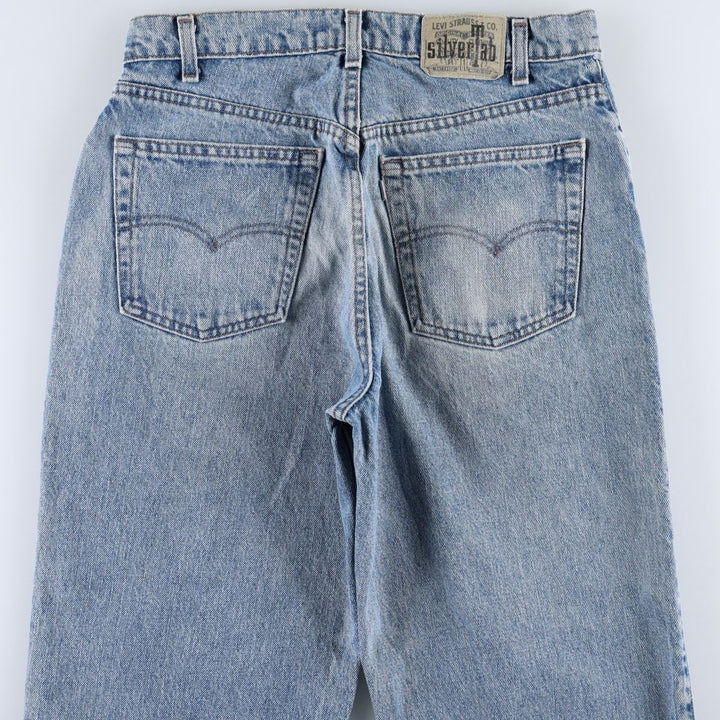 90'S Levi's Silver Tab Loose Tapered Denim Pants, Made in USA, Men's, Size W33, Vintage cotton blue type Vintage Second Hand