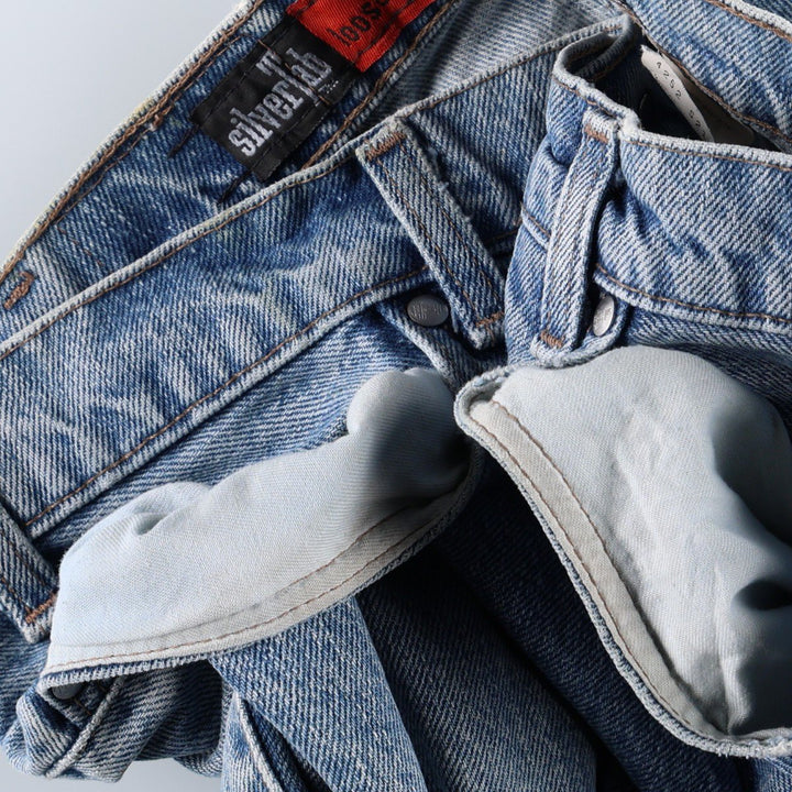 90'S Levi's Silver Tab Loose Tapered Denim Pants, Made in USA, Men's, Size W33, Vintage cotton blue type Vintage Second Hand