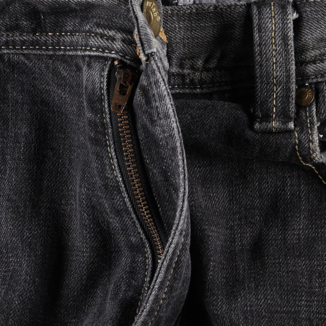 2000'S Levi's SILVER TAB Loose Black Denim Tapered Jeans, Men's W37 (approx.) cotton gray type Vintage Second Hand