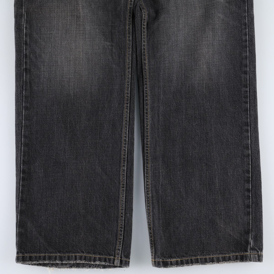 2000'S Levi's SILVER TAB Loose Black Denim Tapered Jeans, Men's W37 (approx.) cotton gray type Vintage Second Hand