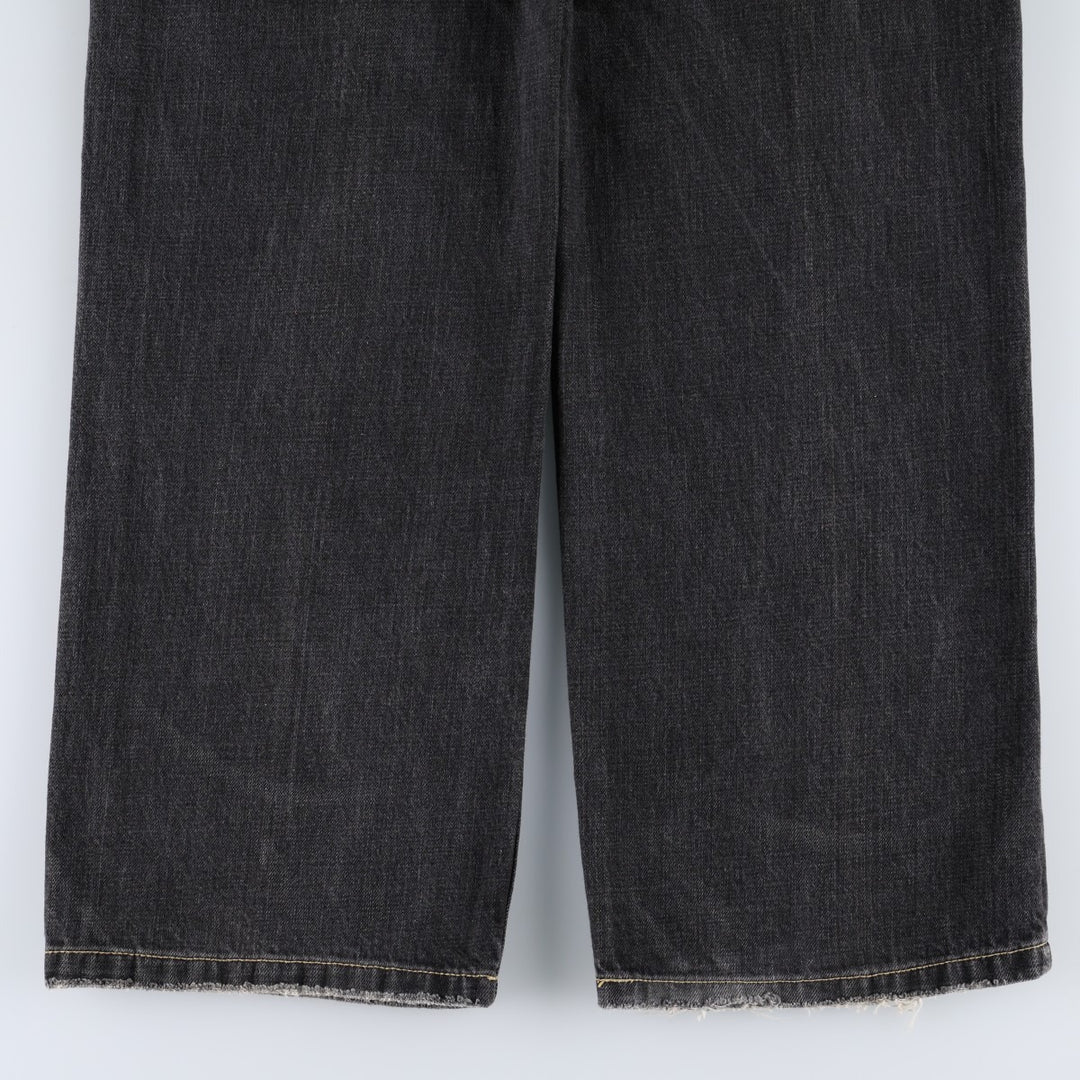 2000'S Levi's SILVER TAB Loose Black Denim Tapered Jeans, Men's W37 (approx.) cotton gray type Vintage Second Hand