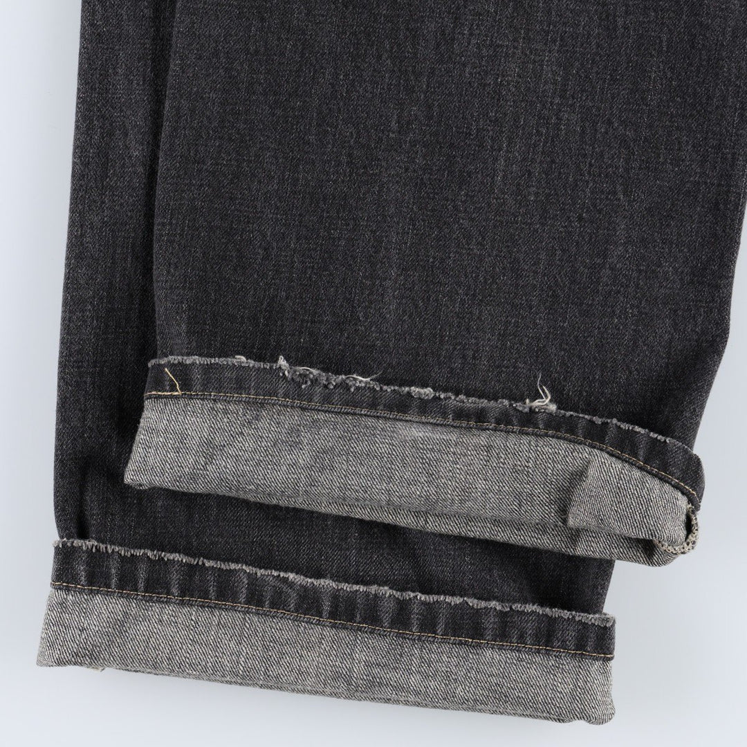 2000'S Levi's SILVER TAB Loose Black Denim Tapered Jeans, Men's W37 (approx.) cotton gray type Vintage Second Hand