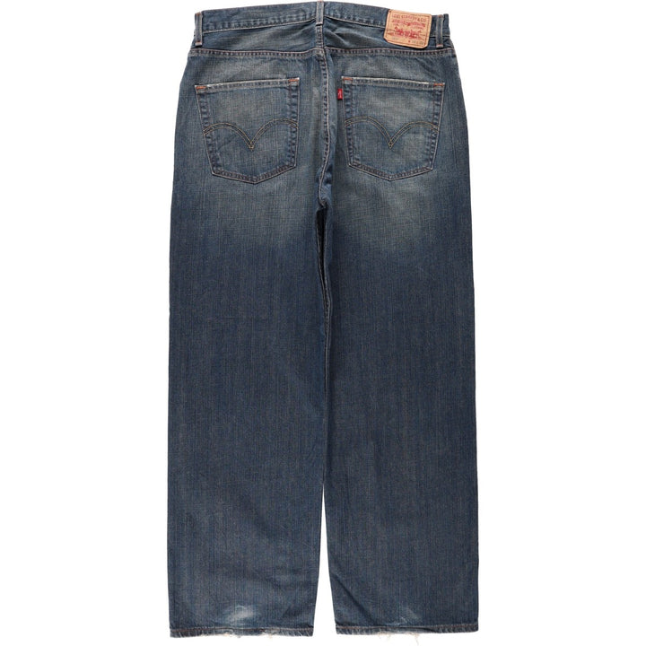 2000'S Levi's 569 Loose Straight Denim Pants, Men's W37 (approx.) cotton Navy blue Vintage Second Hand