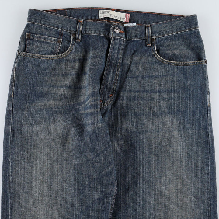 2000'S Levi's 569 Loose Straight Denim Pants, Men's W37 (approx.) cotton Navy blue Vintage Second Hand