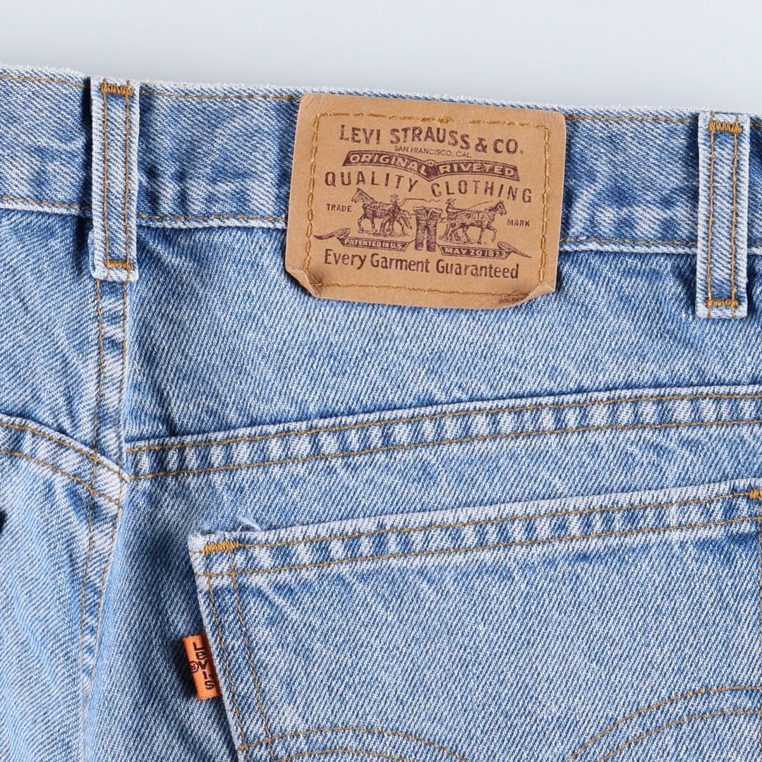 1990'S Levi's 506 Orange Tab Tapered Denim Pants, Made in Canada, Men's W32 (approx.), Vintage cotton blue type Vintage Second Hand