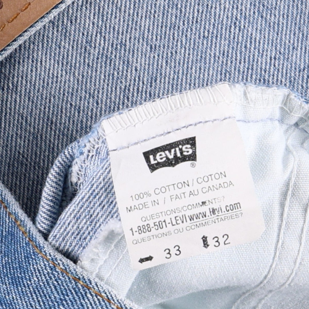 1990'S Levi's 506 Orange Tab Tapered Denim Pants, Made in Canada, Men's W32 (approx.), Vintage cotton blue type Vintage Second Hand