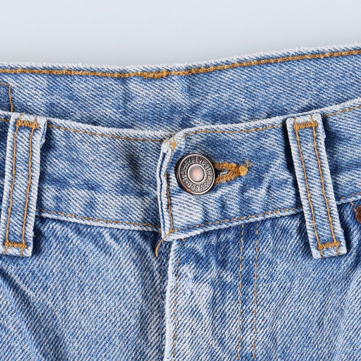 1990'S Levi's 506 Orange Tab Tapered Denim Pants, Made in Canada, Men's W32 (approx.), Vintage cotton blue type Vintage Second Hand