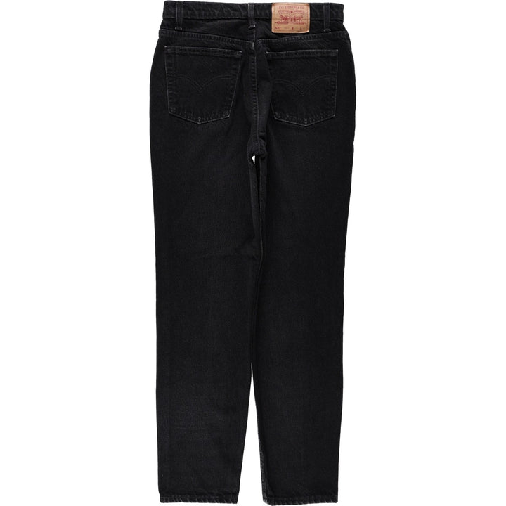 1990'S Levi's 59531-0260 TRIM FIT Black Denim Tapered Jeans, Made in Canada, Men's W32 (approx.), Vintage. cotton black type Vintage Second Hand