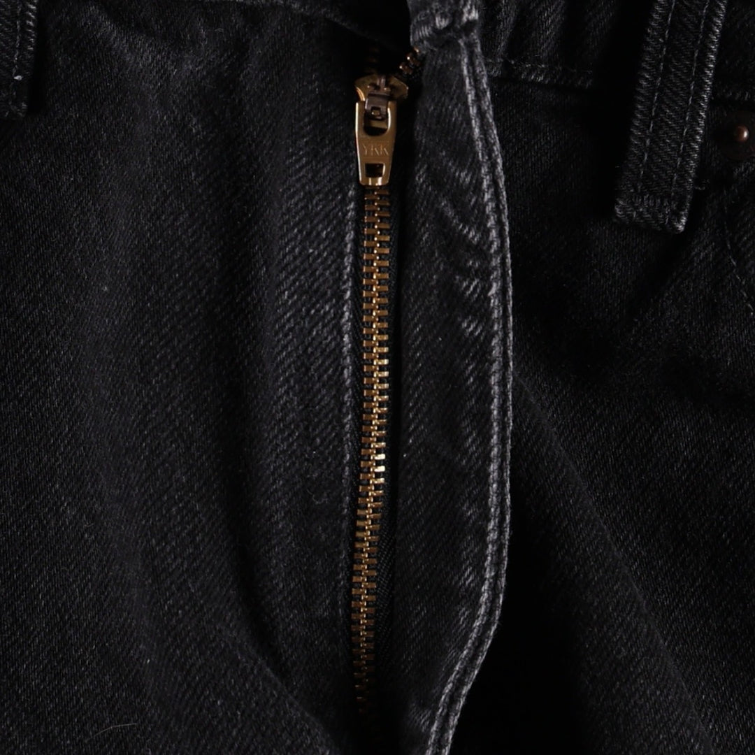 1990'S Levi's 59531-0260 TRIM FIT Black Denim Tapered Jeans, Made in Canada, Men's W32 (approx.), Vintage. cotton black type Vintage Second Hand