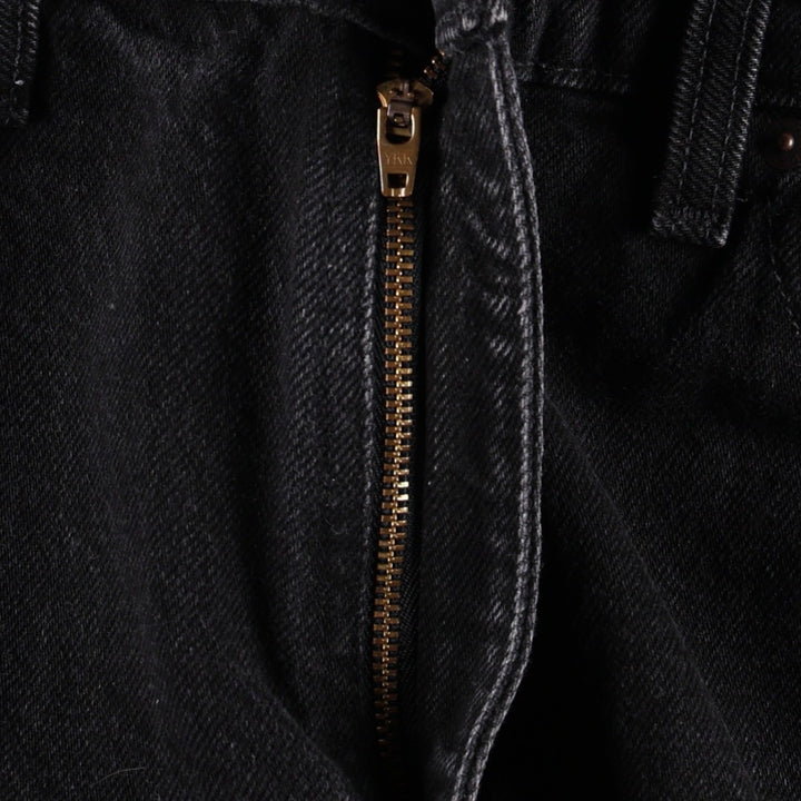 1990'S Levi's 59531-0260 TRIM FIT Black Denim Tapered Jeans, Made in Canada, Men's W32 (approx.), Vintage. cotton black type Vintage Second Hand