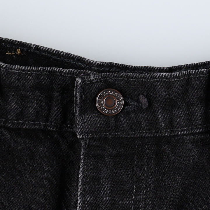 1990'S Levi's 59531-0260 TRIM FIT Black Denim Tapered Jeans, Made in Canada, Men's W32 (approx.), Vintage. cotton black type Vintage Second Hand