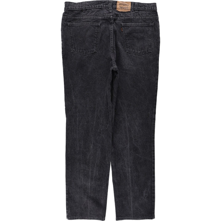 Levi's black denim tapered jeans, made in Canada, men's size W37 (approx.). cotton black type Vintage Second Hand