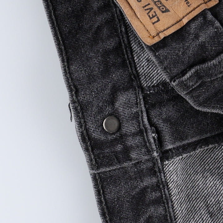 Levi's black denim tapered jeans, made in Canada, men's size W37 (approx.). cotton black type Vintage Second Hand
