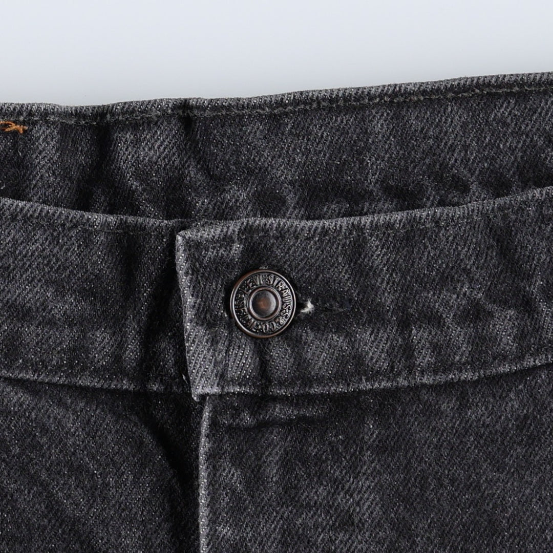 Levi's black denim tapered jeans, made in Canada, men's size W37 (approx.). cotton black type Vintage Second Hand