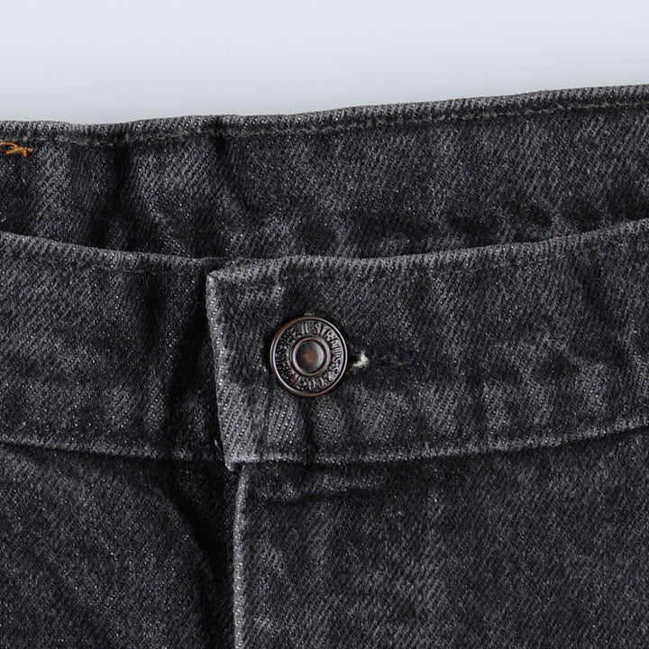 Levi's black denim tapered jeans, made in Canada, men's size W37 (approx.). cotton black type Vintage Second Hand