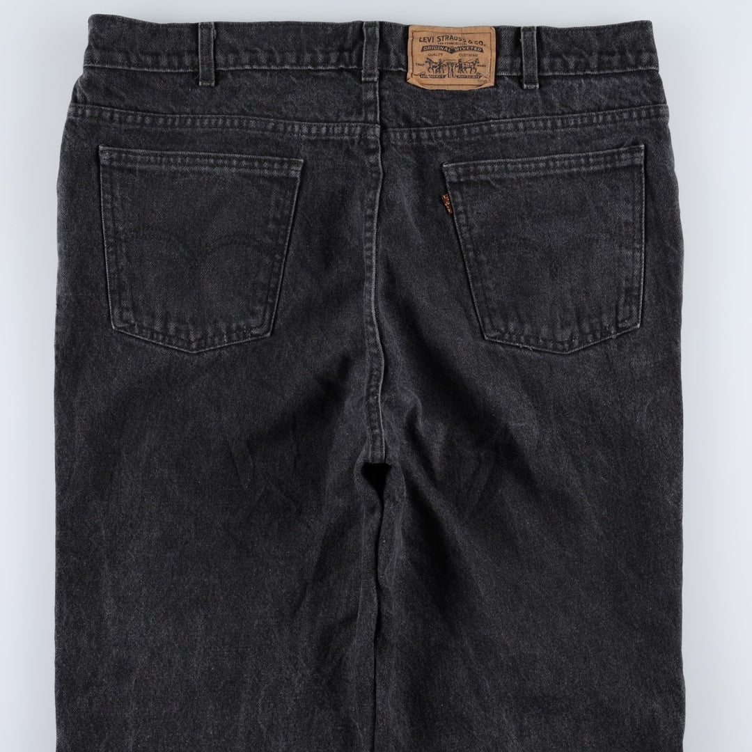 Levi's black denim tapered jeans, made in Canada, men's size W37 (approx.). cotton black type Vintage Second Hand