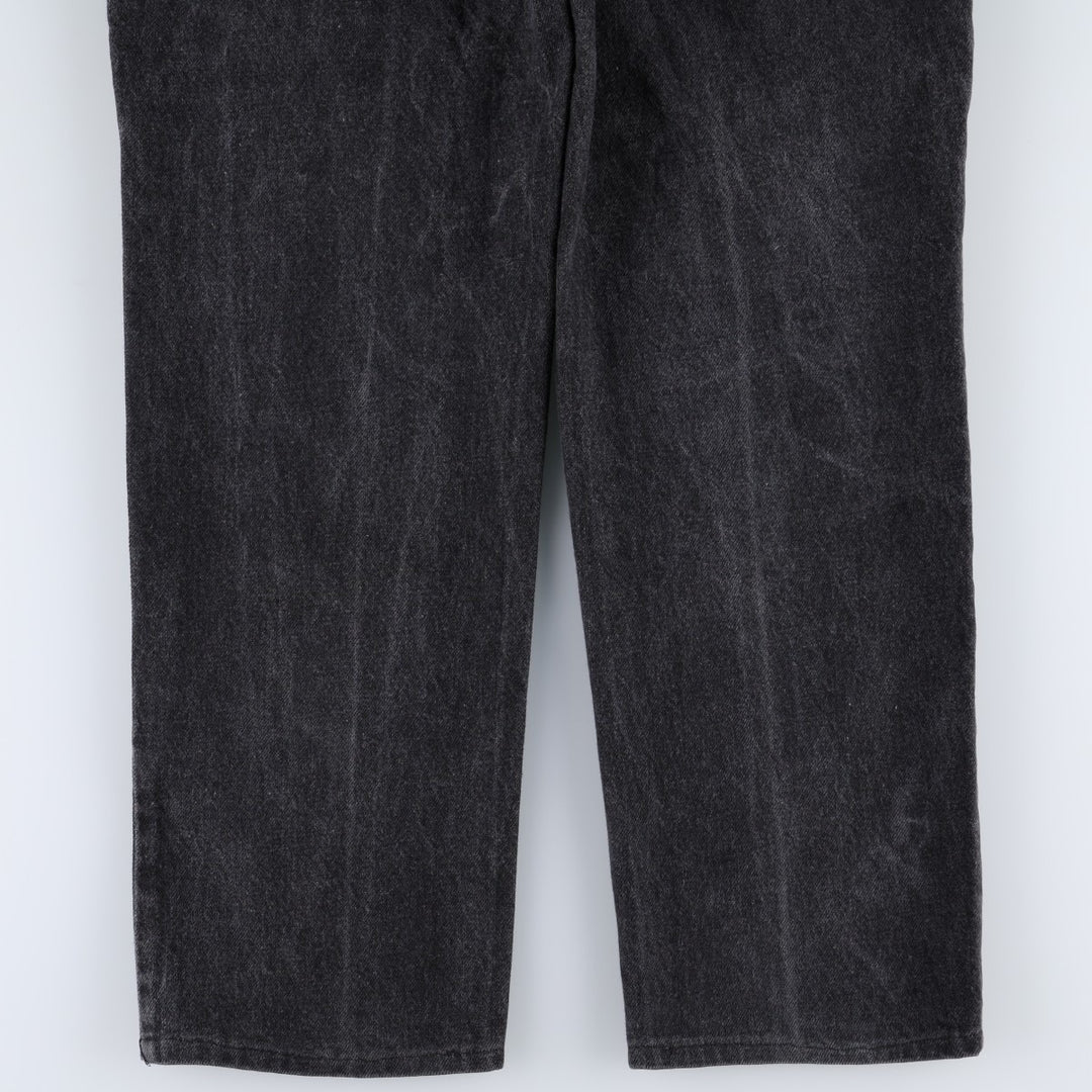 Levi's black denim tapered jeans, made in Canada, men's size W37 (approx.). cotton black type Vintage Second Hand