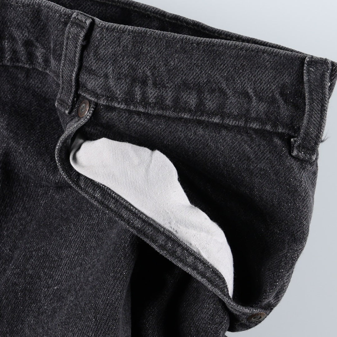 Levi's black denim tapered jeans, made in Canada, men's size W37 (approx.). cotton black type Vintage Second Hand