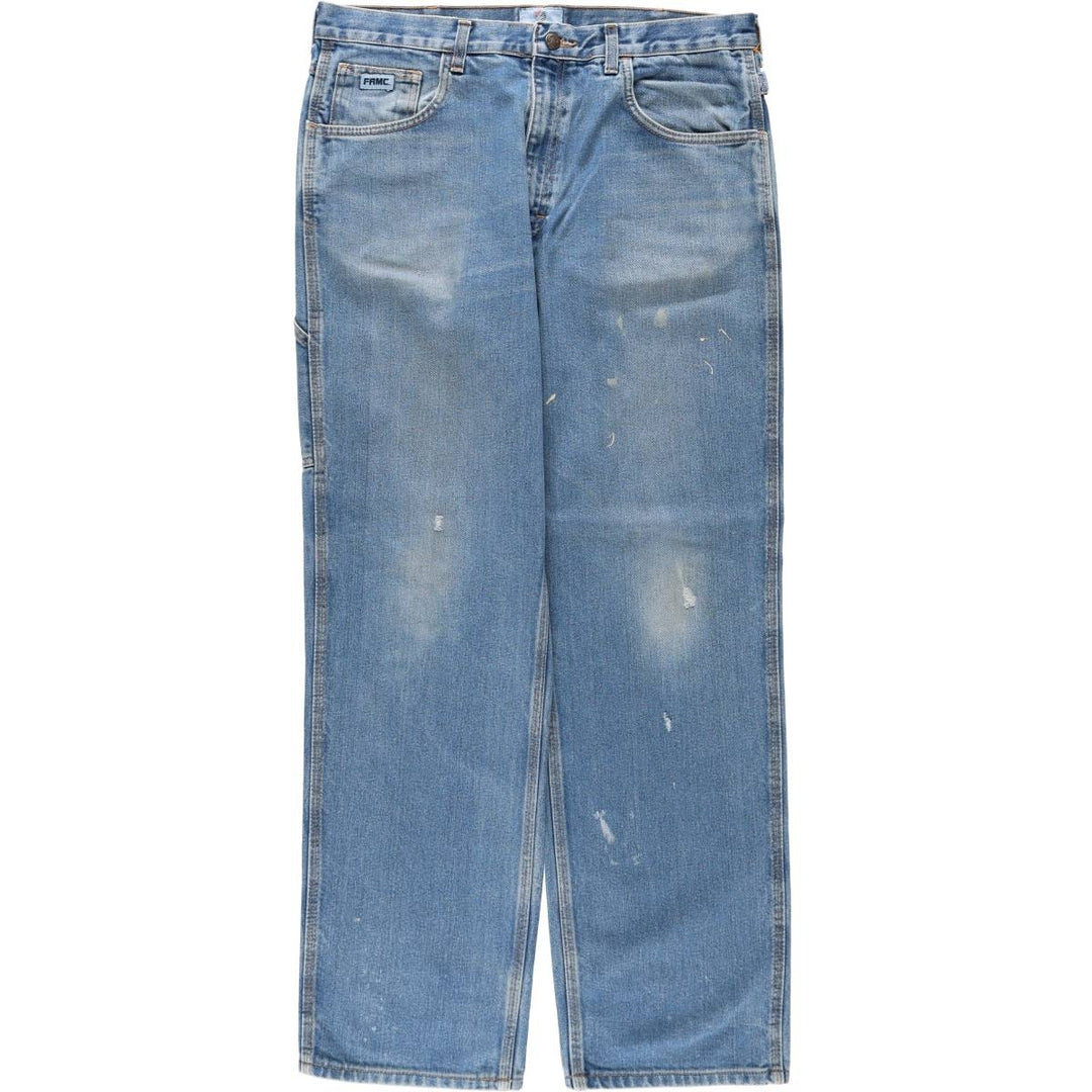 TYNDALE Denim Painter Pants, Made in USA, Men's Size W36 (approx.) unclear blue type Vintage Second Hand