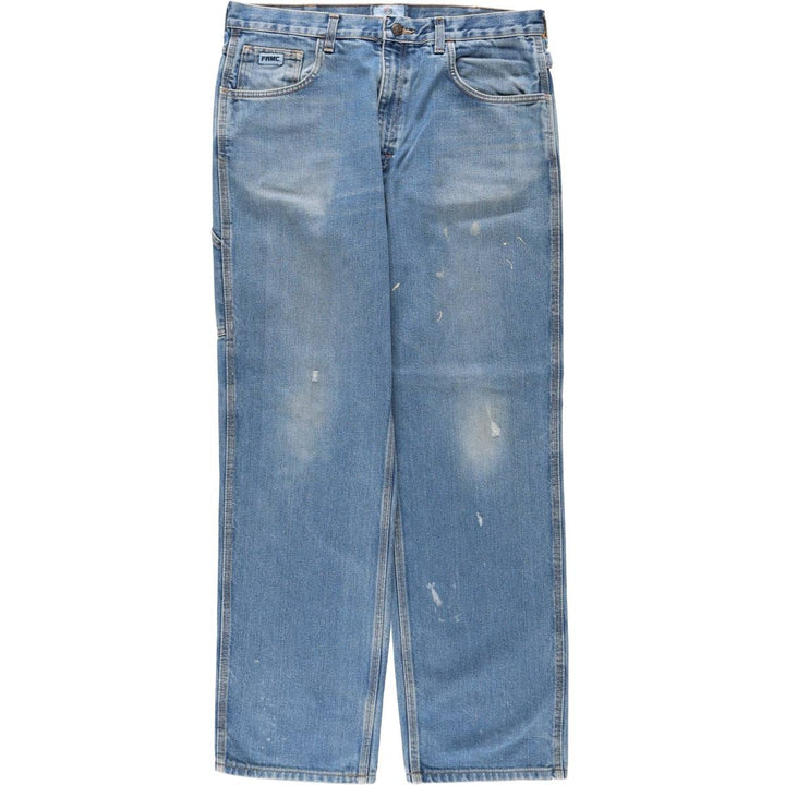 TYNDALE Denim Painter Pants, Made in USA, Men's Size W36 (approx.) unclear blue type Vintage Second Hand