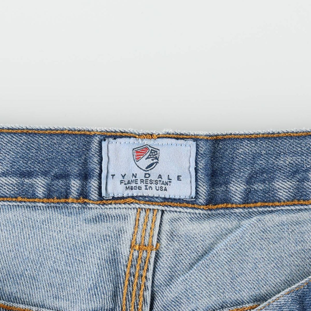TYNDALE Denim Painter Pants, Made in USA, Men's Size W36 (approx.) unclear blue type Vintage Second Hand