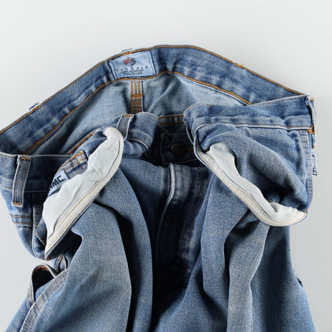 TYNDALE Denim Painter Pants, Made in USA, Men's Size W36 (approx.) unclear blue type Vintage Second Hand