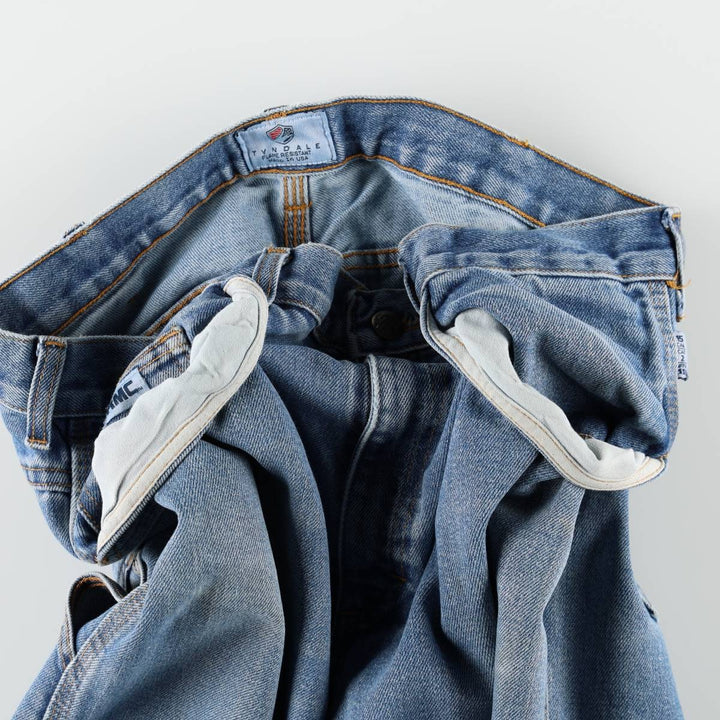 TYNDALE Denim Painter Pants, Made in USA, Men's Size W36 (approx.) unclear blue type Vintage Second Hand