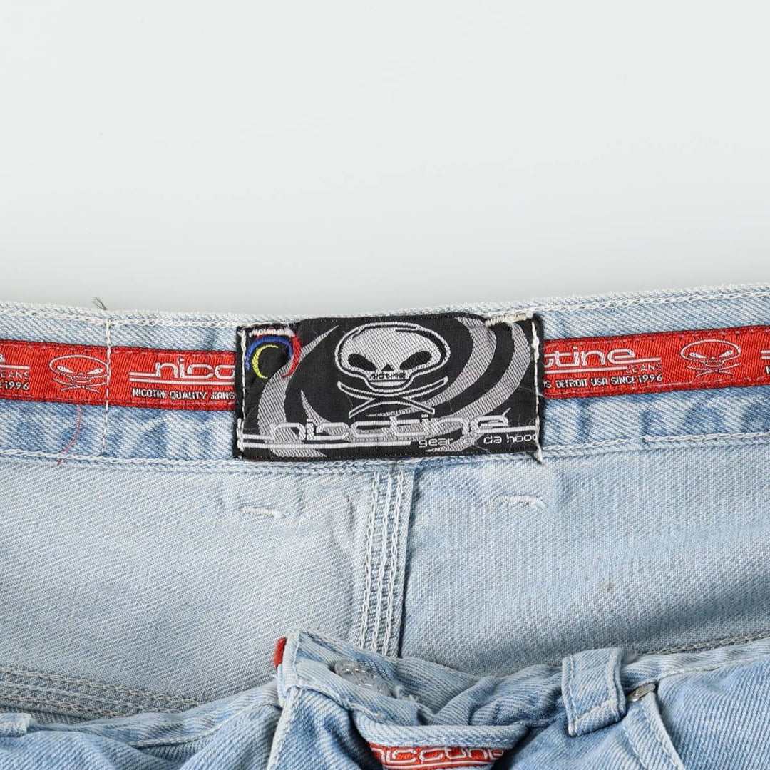 Nicotine Gear Freestyle Jeans Denim Painter Pants Men's Size M cotton blue type Vintage Second Hand