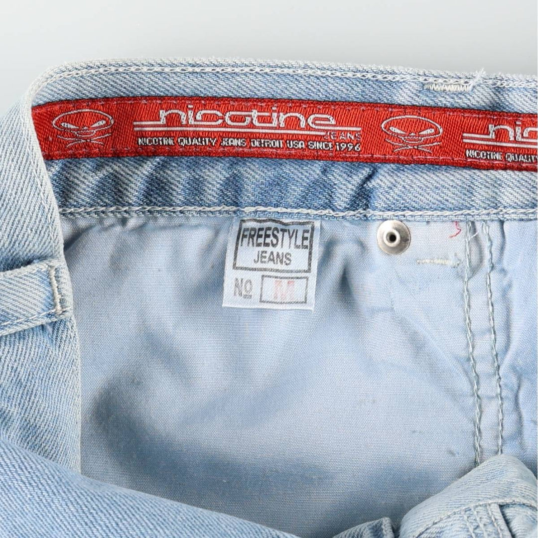 Nicotine Gear Freestyle Jeans Denim Painter Pants Men's Size M cotton blue type Vintage Second Hand