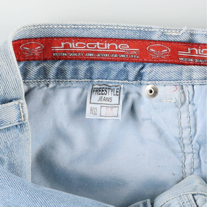 Nicotine Gear Freestyle Jeans Denim Painter Pants Men's Size M cotton blue type Vintage Second Hand