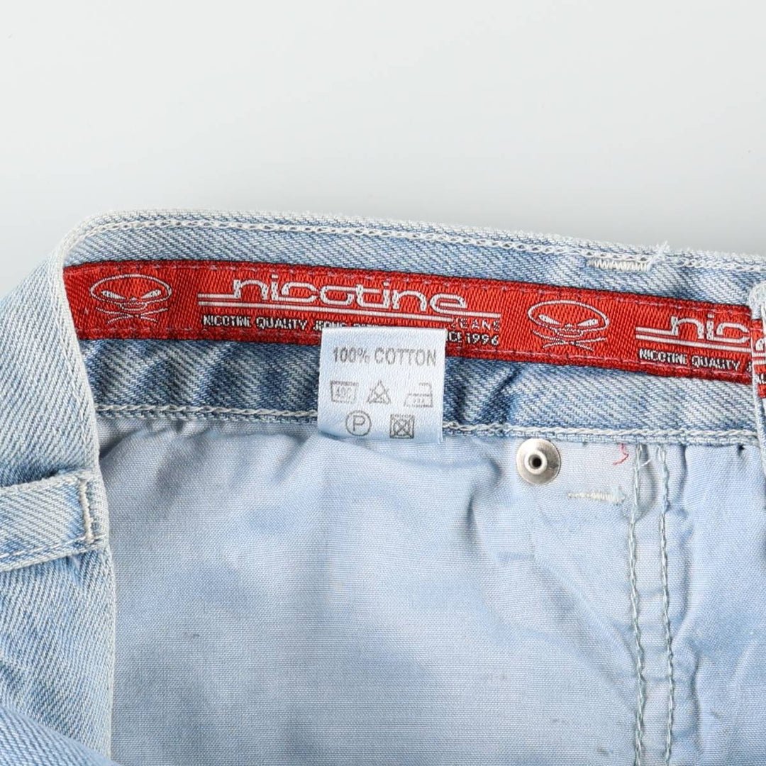 Nicotine Gear Freestyle Jeans Denim Painter Pants Men's Size M cotton blue type Vintage Second Hand