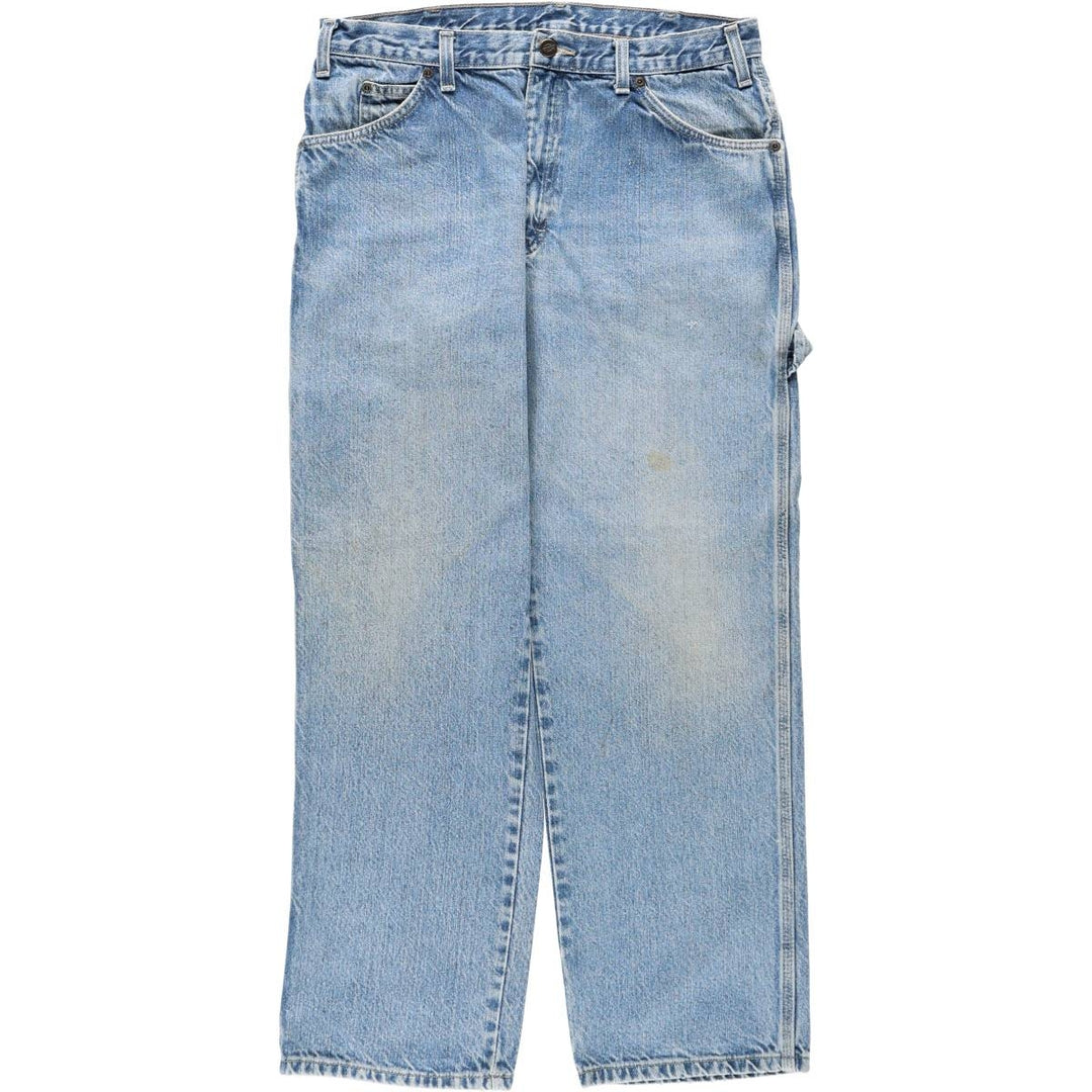 Dickies denim painter pants for men, equivalent to W34 cotton blue type Vintage Second Hand