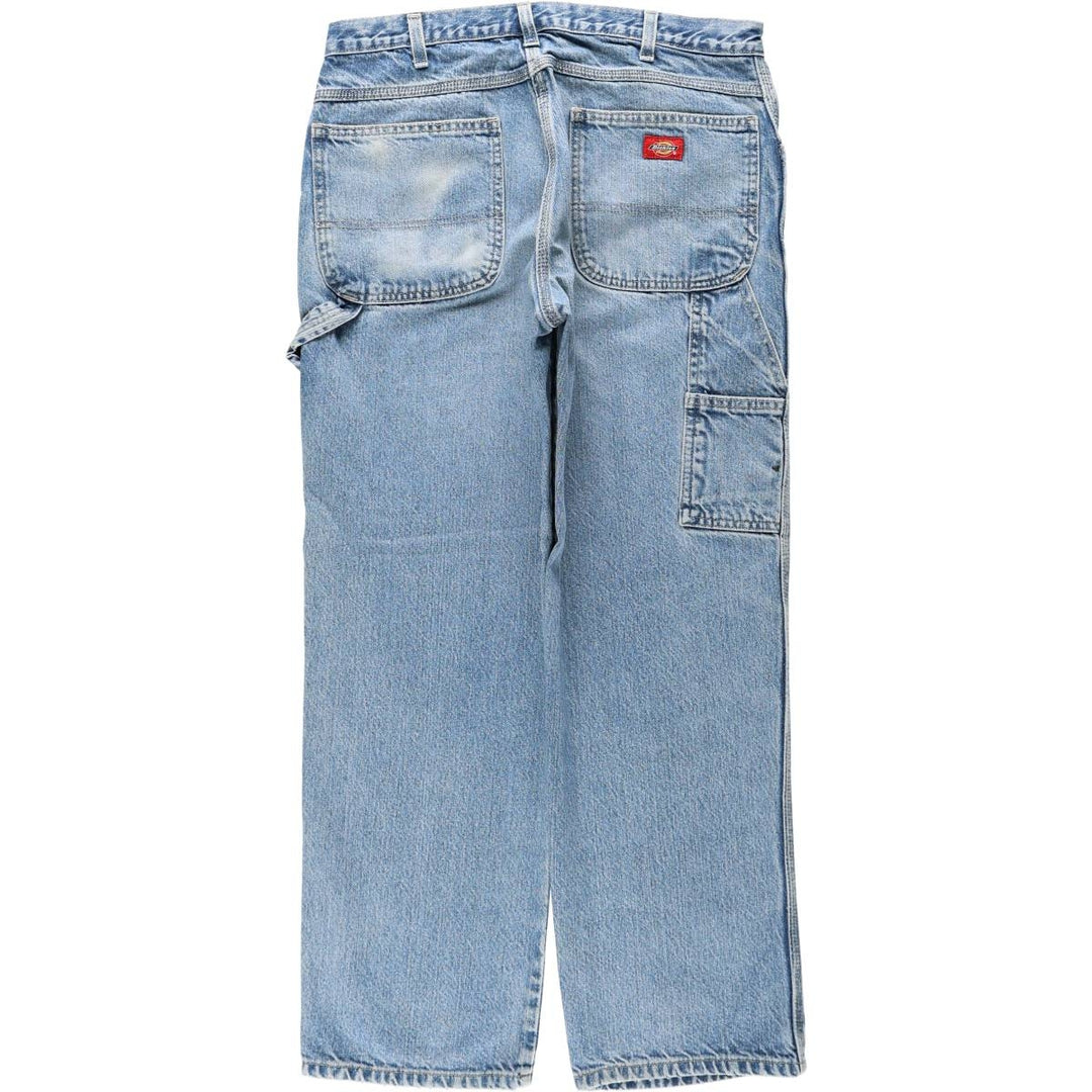 Dickies denim painter pants for men, equivalent to W34 cotton blue type Vintage Second Hand